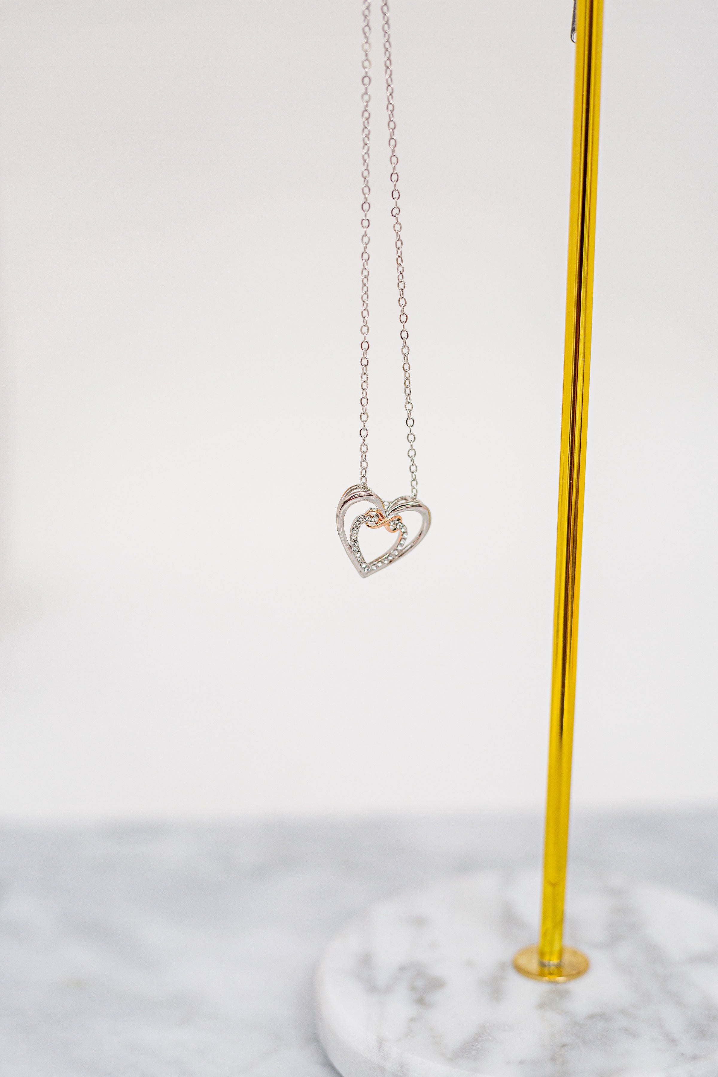 Clear 21 clearance love necklace