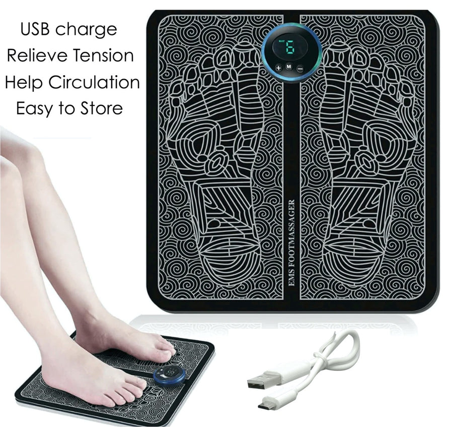 EMS Foot Massage Pad with USB Charging Cable