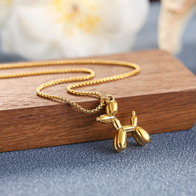 Gold Filled 18K 260q Balloon Dog Necklace