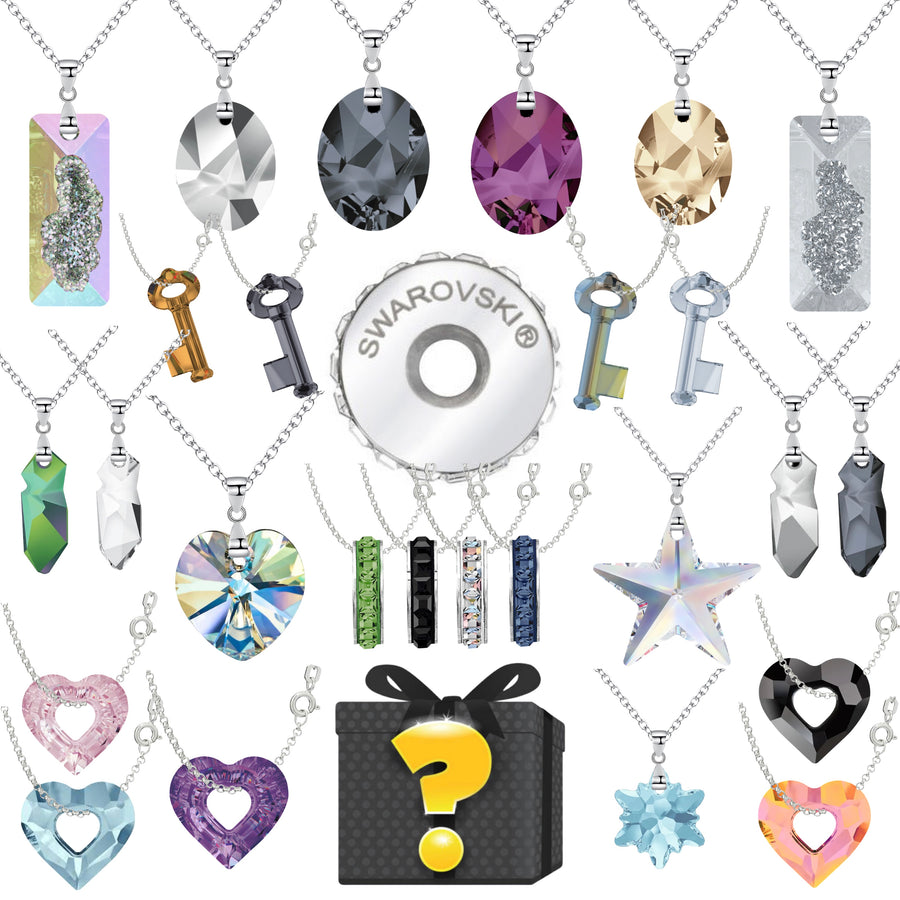 Swarovski Crystal Mystery Necklace Bundle - 6 surprise Necklaces